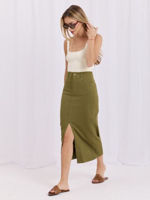 Spódnica HM-SD-MC6290.49 khaki S