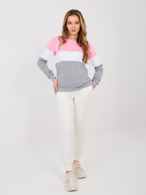 Bluza RV-BL-5787.15X szaro-różowy M