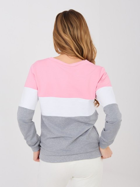 Bluza RV-BL-5787.15X szaro-różowy M