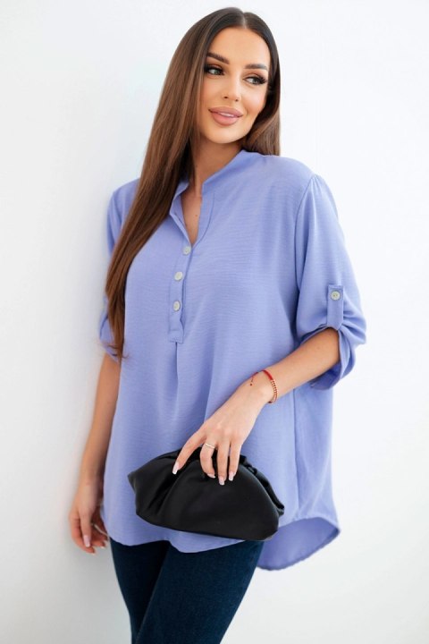 Bluzka z dłuższym tyłem jasny fioletowa