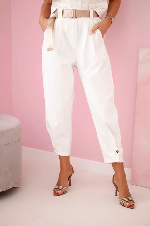 Komplet kamizelka + spodnie ecru