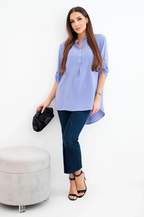 Bluzka z dłuższym tyłem jasny fioletowa