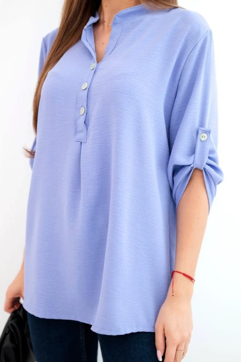 Bluzka z dłuższym tyłem jasny fioletowa