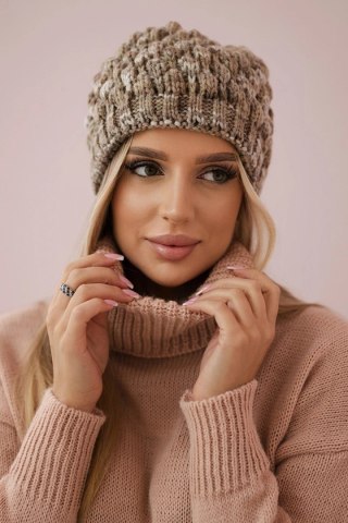 Czapka K156 jasno brązowa