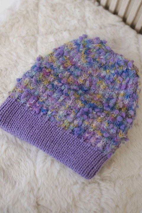 Czapka Bąbelka K219 fioletowa