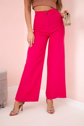 Spodnie z szeroką nogawką fuksja