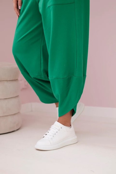 Komplet bawełniany bluza + spodnie zielony